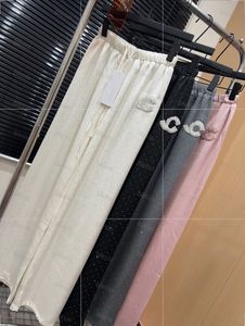 Tasarımcı Sıradan Pantolon Gevşek Gypsophila Jeans kadınları düz pantolon sıcak elmas pantolonlar ipeksi düz pantolon rahat streç zayıflama jean cyd24052703-8