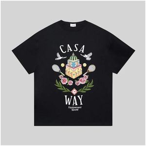 メンズプラスティーポロスヘビーマッドアメリカの男性漫画ティーラバースケートボード半袖Tシャツ23fw 12月25ドロップ配達dhylc