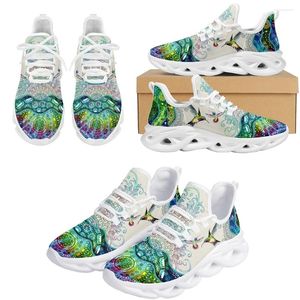 Casual Shoes InstantArts Outdoor Mesh Trendy Mandala Hummingbird Print Platform Sneakers For Women Dreattable Round Toe Classic Tennis