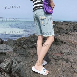 Supzoom Arrival Fashion Animation Cartoon Print Light Ulzzang Summer Zipper Fly Stoashed Jeans Shorts Men XS-5XL 9e0