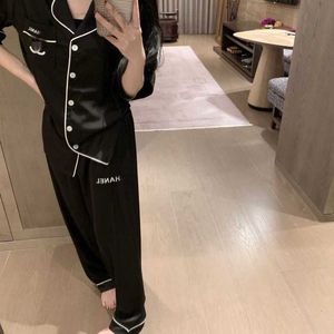 Kvinnors sömnkläder designer 2024 sommar ny internetkändis samma stil xiao xiang zhong gu pyjama set f1f8