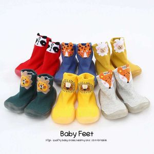 İlk yürüyüşçü spor ayakkabılar bebek çorap ayakkabı bebek sevimli karikatür erkek ayakkabılar yumuşak kauçuk taban spor ayakkabıları Bebe patik okul öncesi kızlar ilk adım walker wx5.31
