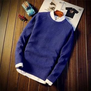 Men's Sweaters Pullovers Business Plain Crewneck Mens Knitted Sweater Mens Round Neck Solid Color Designer Luxury S Knitted Neckline Q240603