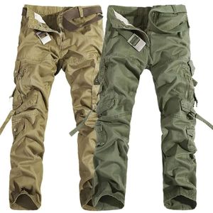 Mężczyzn wojskowych spodni roboczych Casual Cotton Army Combat Spodni Multi Pockets Kolory rozmiary eda
