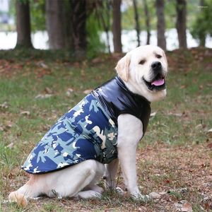 Hundkläder Vattentäta vinterjacka kläder för medelstora stora hundar Varma stora vadderade västkläder