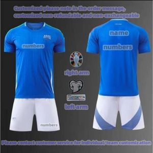 2024 Italien Europa League Soccer Jerseys Jorginho Insign Verratti Men Kids Football Shirts European Cup Home Away Players Match Board Shirts, Men, Women, Kids 0e1
