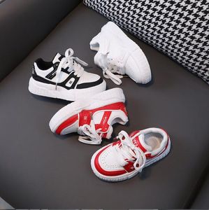 Spring New Baby Sports Shoes Children's Casual Trend Running Shoes Fashion Contrasting Colors High-Top Board Shoes Kids Sneakers