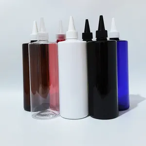Storage Bottles 500ml Empty Plastic With Pointed Mouth Cap 17oz Big Size Lotion Cosmetic Packaging Containers Bottle Liquid