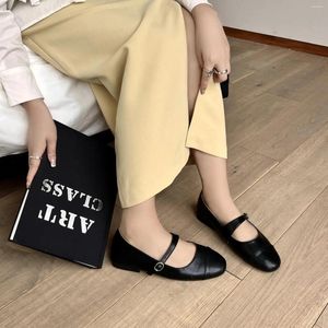 Casual Shoes Flat Silver Mary Jane Round Toe Single Women Zapatos Para Mujeres Solid Color Concise Female Pumps