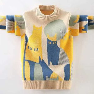 Pullower kamizelki jesień i wiosenny sweter bawełniany sweter dla chłopców i dziewcząt w wieku 3-14 swobodnych koreańskich ubrań