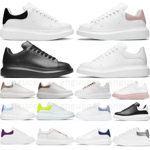Nya designers casual skor överdimensionerade snörning lyxiga kvinnor män sneakers plattform ensam vit svart espadrille äkta läder sammet tränare storlek 36-45
