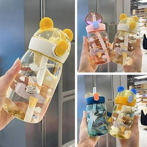 ウォーターボトルかわいい漫画の漏れ式飲料タンブラーカップ水差し旅行ケトルキッズボトル