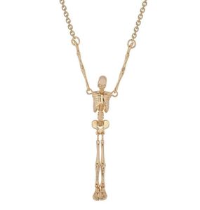 Empress Dowager Enne hänger en skelettram Joint Necklace European och American Punk Halloween Jewelry Female5758020