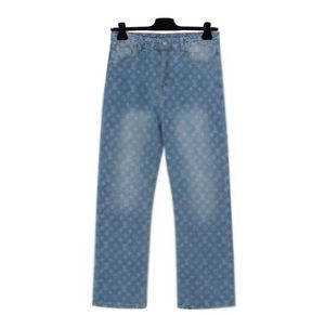 Frauen Jeans Designer Klassiker Denimhose Brandneue leichte Herren Lose Fit Spring gedruckt mit Buchstaben Pant American Retro Paar Street Modehosen
