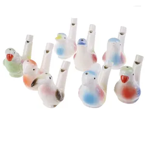 Party Favor Ceramic Bird Whistle Cardinal Vintage Style Water Warbler Novelty Child Kid's Toys Gift