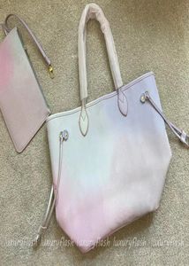 22SS Fashion Women Designer Totes Handbags Gradient Sunset Serial High Quality Shoulder Bags Large Capacity Shopping Bag Mommy Tot5030157