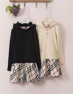 Autumn Baby girl Plaid Sweatshirt dresses 2 colors Cute Toddler Girl Long Sleeve dress Baby princess dress Kids Clothes ZJY8043842955