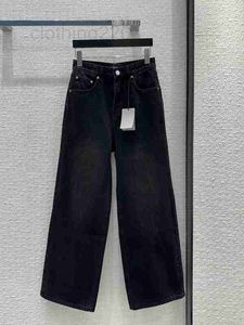 Women's Jeans Designer 2024 New Spring Summer Fashion Panelled Wide Leg Pants Brand Same Style Luxury Clothing NSMZ