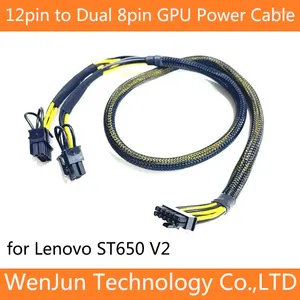 Computer Cables High Quality Mainboard 12pin till Dual 8Pin 6 2 PCIe Video Card Power Cable för Lenovo ST650 V2 och GPU RTX3080 A100 V100