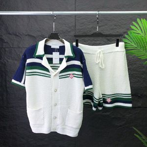 Mens Short Set Tracksuit Tracksuits Designer Polo Shirt Mens Shorts and T-Thirt Zestaw Męskie Ścieżki plażowe letnie garnitury Koszulki Zestawy Sizem-2xl