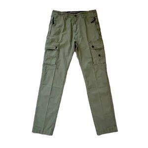 Мужчины мульти-карманы весна летние грузовые брюки мужская уличная одежда топ-стони молнии на молнии. Тухочники хлопковые брюки.