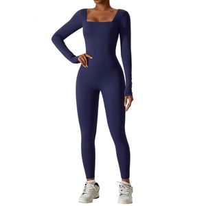 Vestido de manga longa e de manga longa de inverno para mulheres, com fitness nua fitness, exercício de ioga seca rápida.