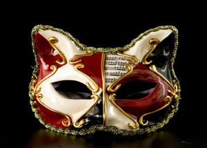Osobowość Weneckie Maski dla kotów Kreatywne Halloween Party Maskerade Maska Wysokiej jakości plastikowe maski kreskówkowe 8497403
