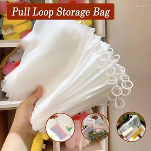 Storage Bags 15/20pcs Frosted Clear Plastic Package Cloth Travel Bag Custom Waterproof Zipper Lock Self Seal MattePortable