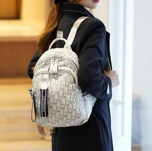 Factory sales shoulder bags 3 beautifully woven Jacquard fashion handbag light soft letter printed leisure backpack multi-zipper compartment leather bag 12458#