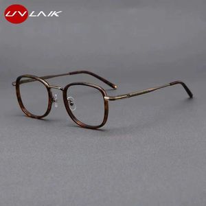 Gözlük çerçevesi yeni miyop reçeteli camlar kadın için çerçeve sanat metal optik gözlükler çerçeve ins moda retro anti mavi ışık camları g240529