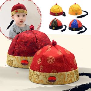 Dinastia Ancient Chinese Hat Pechino Opera Cap Capite per bambini adulto Cina Abito vintage Accessori tradizionali TAD TAD TADGE 240527
