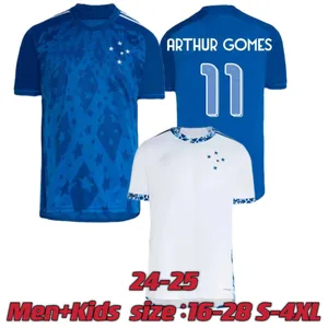 2024 2025 Maglie da calcio Cruzeiro EC Arthur Gomes M.Pereira Juan Dinenno Cifuentes M.vital 24 25 Football Men Shirt da donna 4xl