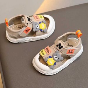 First Walkers Sneakers Summer Baby Sandals 2 Boys 0 Treasure Head Baby Baby Walking Shoes من 6 إلى 12 شهرًا 3 أحذية الدانتيل ناعمة 1 سنة 9 الاتجاه WX5.31