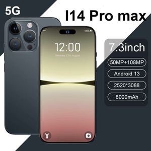 Mobile I14 Pro Max True 4G 7,3-calowy duży ekran 13 megapikselowy Android 10 (3+64)