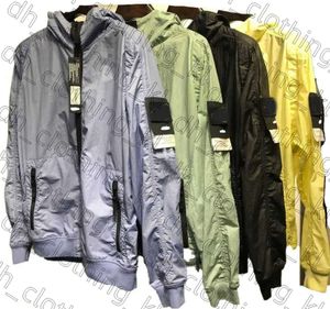 Designer Jacket Pocket Jackets Stone Jacket Långärmad blixtlås Badges Men Company Casual Windbreaker Embrodery Mens Shirts CP Coats Motion Current 529