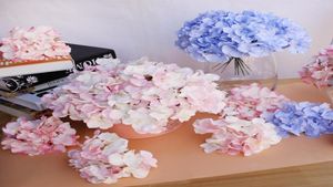 10pcllot luksusowy kolorowy sztuczny jedwabny hortensja kwiaty głowa domek dekoracja DIY Wedding Flower Wieście Akcesoria 8595071