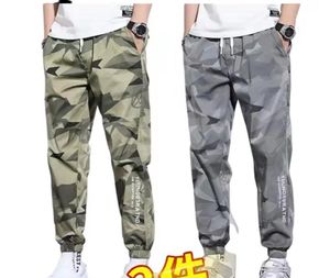 Lässige Hosen Männer039s Sommer Dünnsport -Kumpel Hosen Harlan Ice Camouflage Lose Legged Overalls Modemarke 2 -Piece -Paket8401753