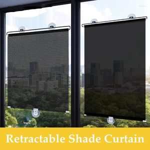 Curtain Window Glass Sunshade Roller Kitchen Shade Punch-free Suction Cup Retractable Office Heat Insulation Sunscreen