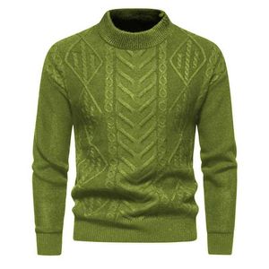 Herrenpullover neue lässige Spleißen runder Hals geripptes Jacquard -Design geeignet für Herren Langarm Sweater Tops Q240603