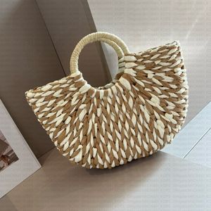 Fashion Women Large Capacity Woven Shopping Bag Tote Designer Luxury Commuting Beach Bag