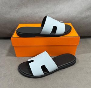 المصمم الصيفي Izmir Men Sandals أحذية العجل الجلود زلة على الراحة المشي يتخبط