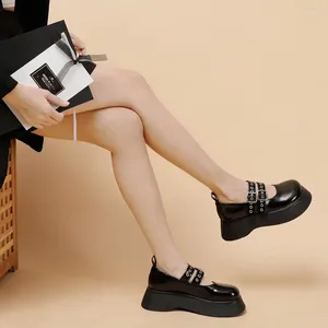 Casual Shoes Mary Janes Shoe Flat Platform Spring and Autumn Retro Girl Lolita Female British Style Oudyyogo