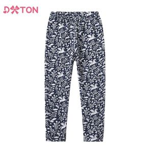 Leggings pieghevoli pantaloni dxton kids girls ggings primavera e autunno unicano per bambini pantaloni pantaloni a matita casual pantaloni per bambini fiore di cotone ggings wx5.31