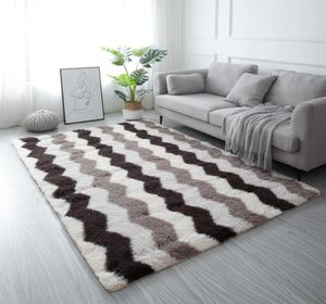 Duże dywaniki do nowoczesnego salonu dywan w salonie do włosów w sypialni futrzana dekoracja nordycka puszysta podłogowa mats6711793