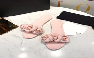 LUXURY The latest Camellia fruit slippers in 2021 women039s fashion handmade petal sandals size 35411384136