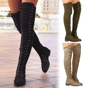 Boots Cross Fashion 70 Women Strap Soede Leather Autumn Winter Winter Lady Shice Sear