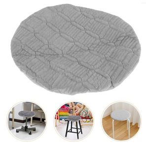 Chair Covers Stool Cover Slipcover Household Portable Round Protector Plush Bar Seats Cushion