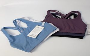 lu Crop Top Women Yoga bra Fitness Gym Clothes Underwear Girls Tops Sportswear Bustier Sports Bras2176281