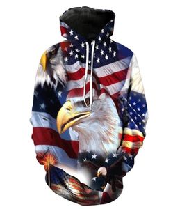 Men039s Hoodies Sweatshirts USA MenWomen Sweatshirt Hooded United States America Independence Day Hoody 3D National Flag Men7731464
