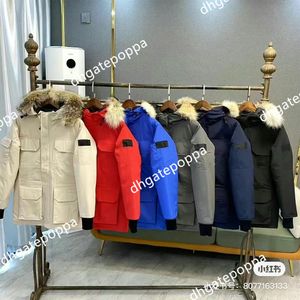 Parkas & Men Down Winter Jacket Men White Duck Coat Windproof Fur Hooded Collar Thicken Casual Man Waterproof Jackets size XS-2XL